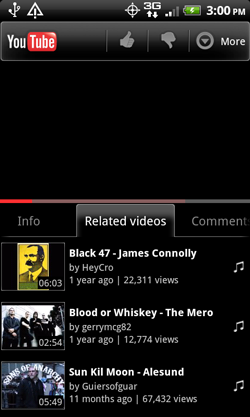 Black 47 App -  YouTube App Screenshot